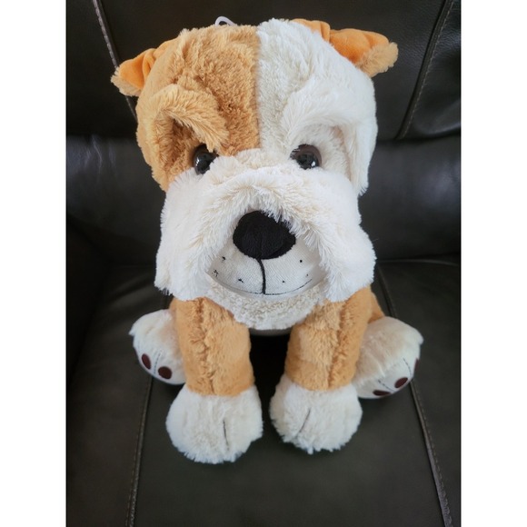 Bulldog Plush Stuffed Animal Puppy Dog Toy Cute Kids Decor Soft - Picture 2 of 9